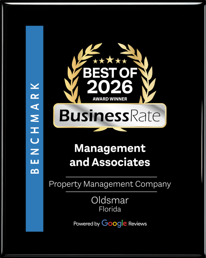Management and Associates Best of 2026 BusinessRate award for property management in Oldsmar, Florida